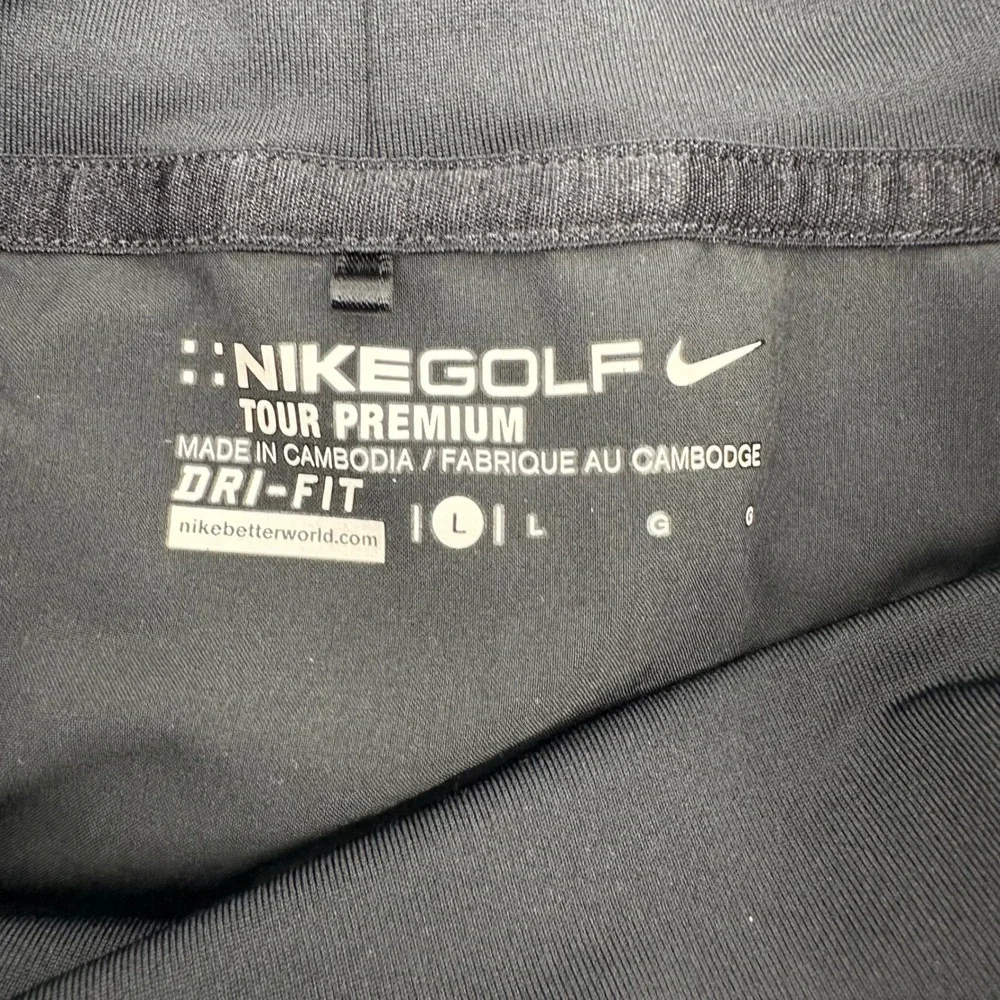 Nike Golf Tour Premium Dri Fit unisex Large Black Long Sleeve Mock Neck Pullover